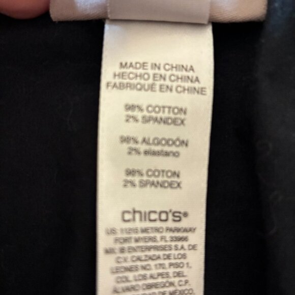 CHICO’S – Women’s Black Fitigue Comfort Waist Shorts, Black, Size 3 (16/18-XL) - Picture 5 of 11